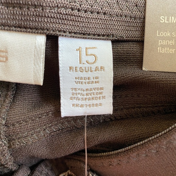 NWT Chico’s So Slimming Pants - color: cocoa bean - Picture 9 of 11
